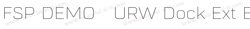 FSP DEMO   URW Dock Ext Black字体转换